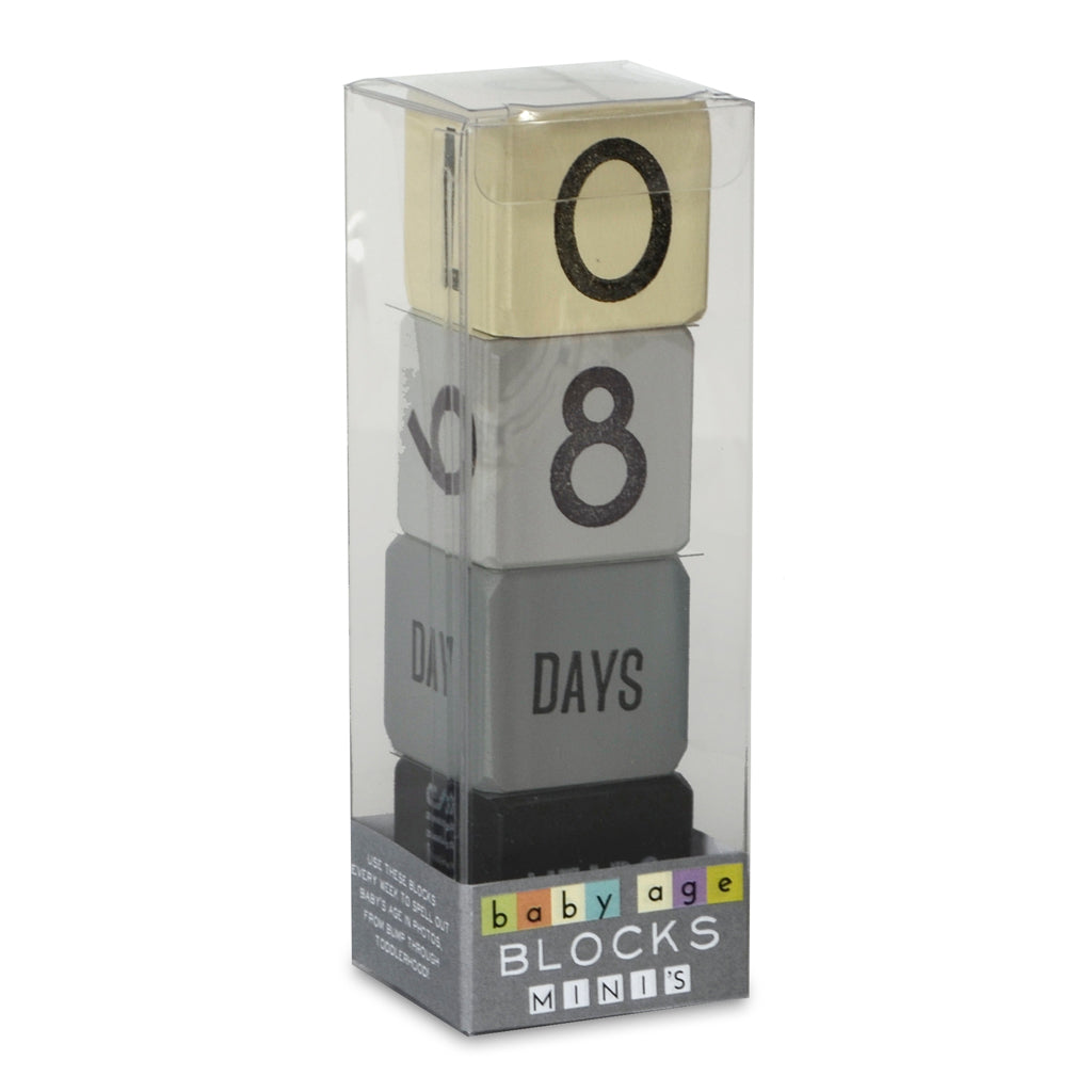age blocks - set of 4 minis (four color options) - Tree by Kerri Lee
