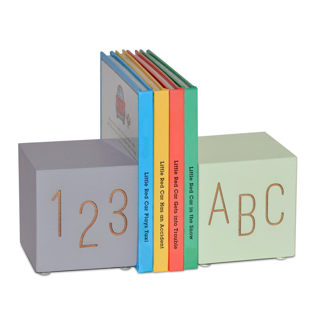 abc123 bookends (3 color sets) - Tree by Kerri Lee