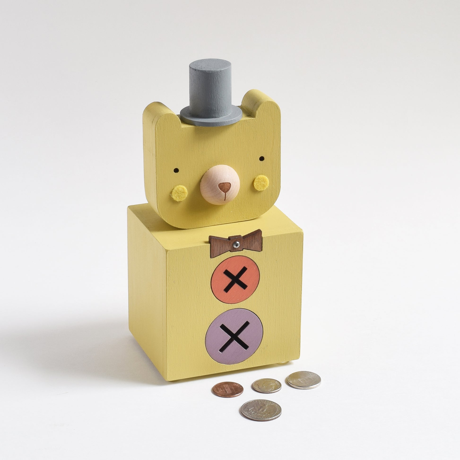 Dapper Bear Coin Bank - Tree by Kerri Lee
