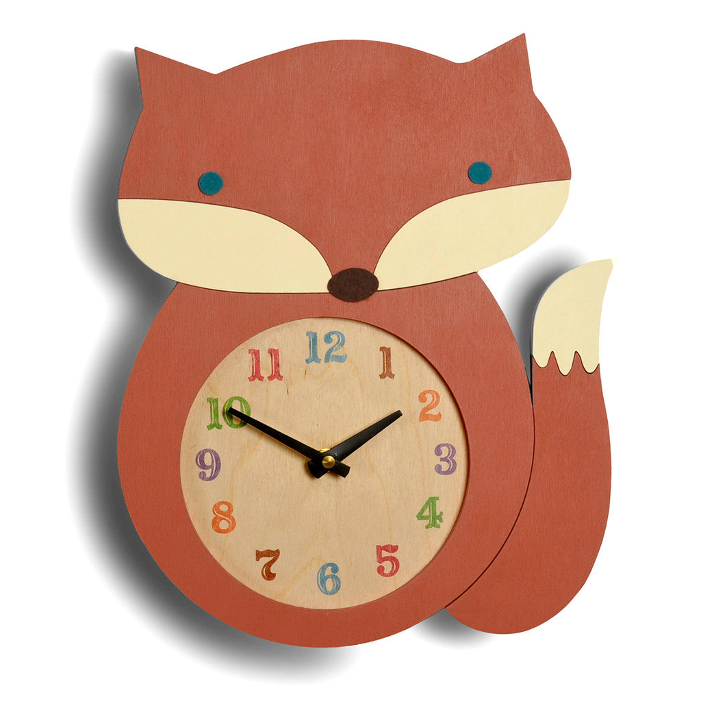 fox clock - Tree by Kerri Lee