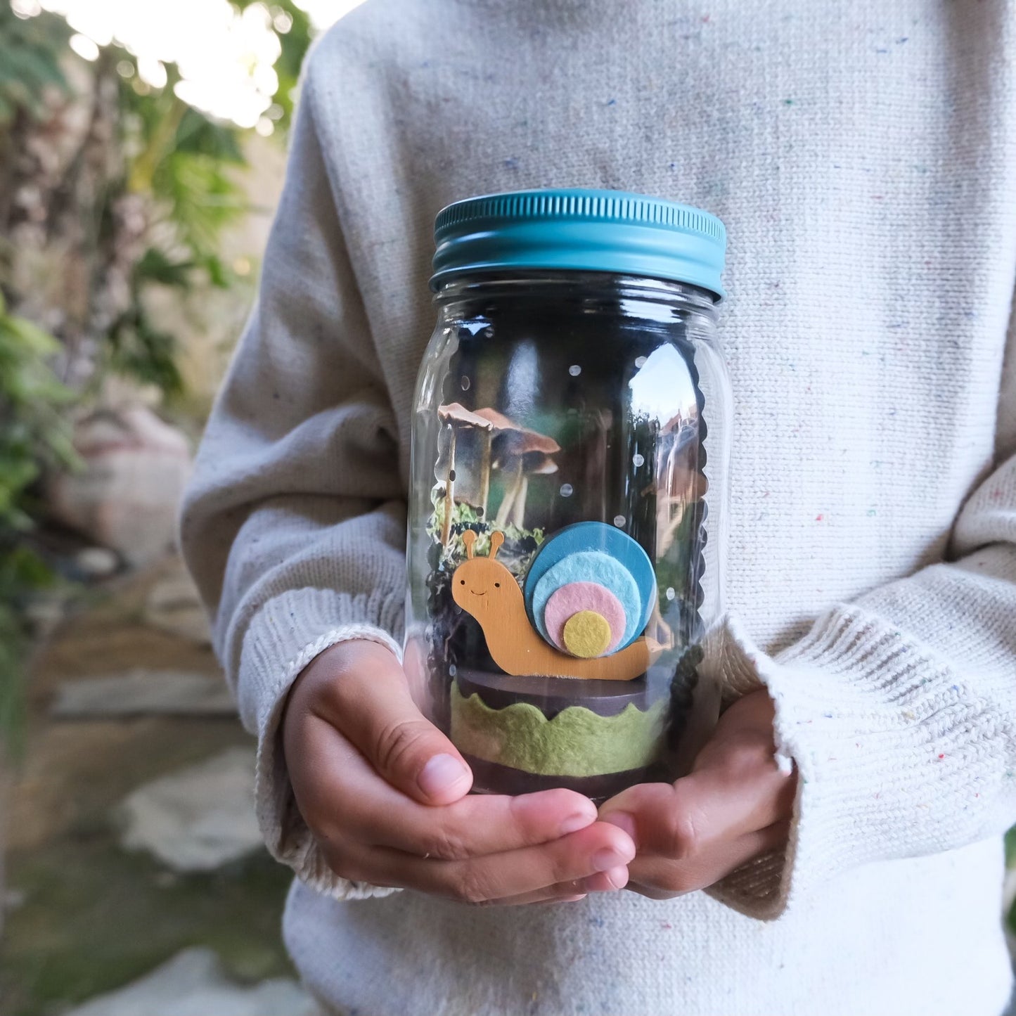 snail mason jar solar light - Tree by Kerri Lee