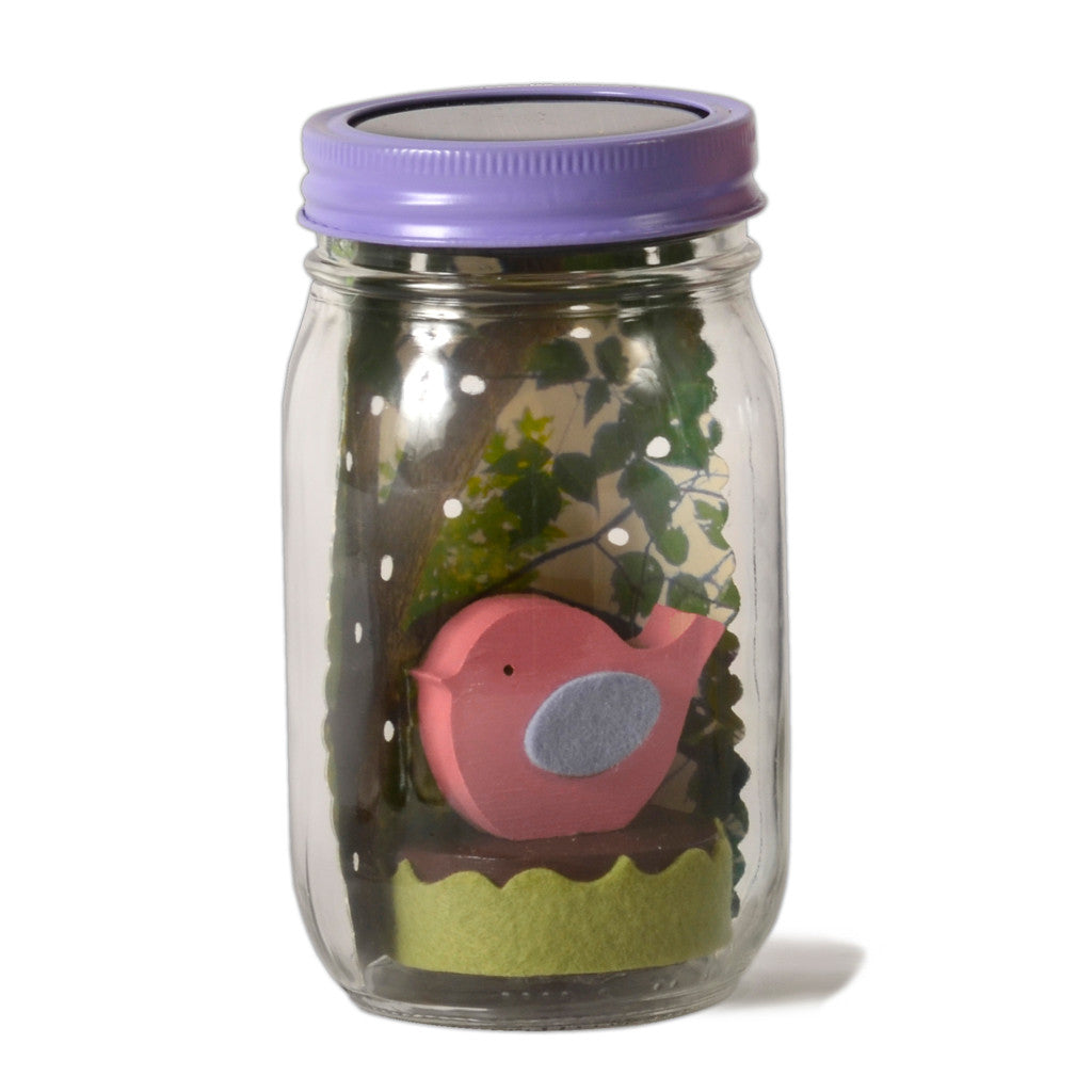 bird mason jar solar light - Tree by Kerri Lee