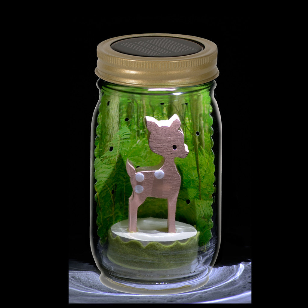 fawn mason jar solar light - Tree by Kerri Lee