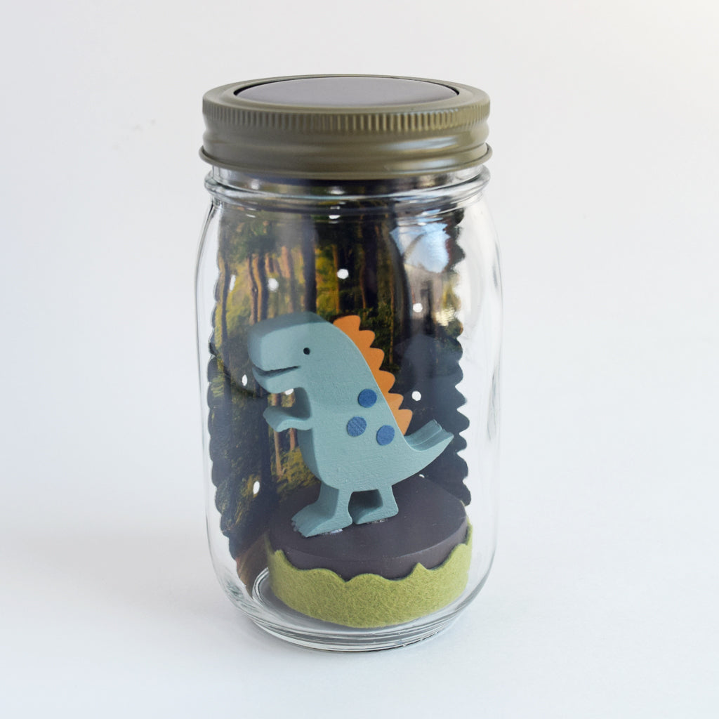 dinosaur mason jar solar light - Tree by Kerri Lee