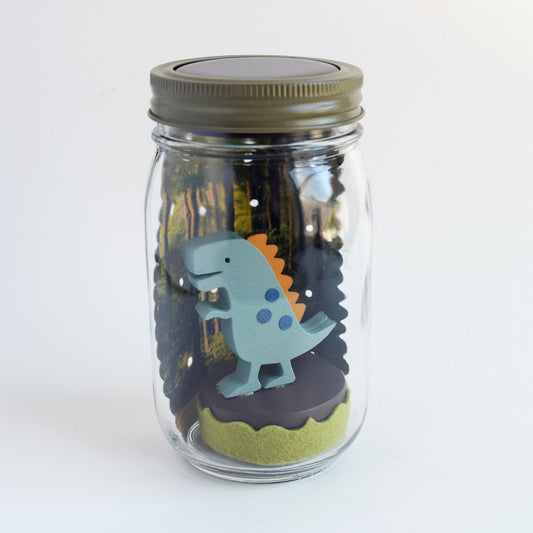 dinosaur mason jar solar light - Tree by Kerri Lee