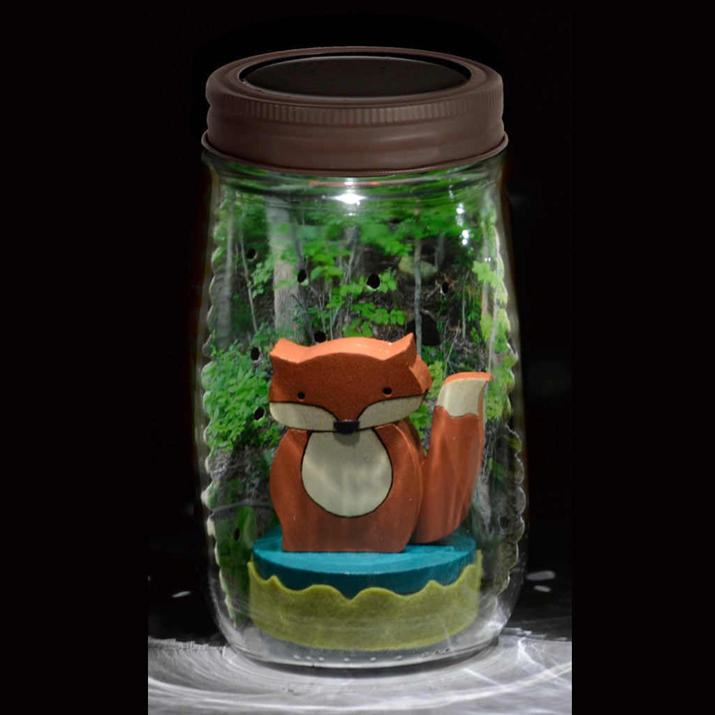 fox mason jar solar light - Tree by Kerri Lee