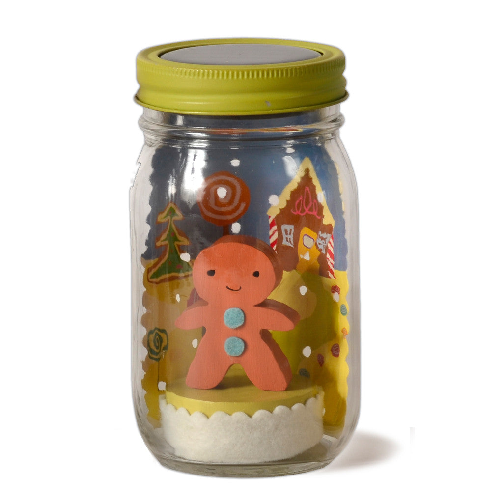 gingerbread mason jar solar light - Tree by Kerri Lee