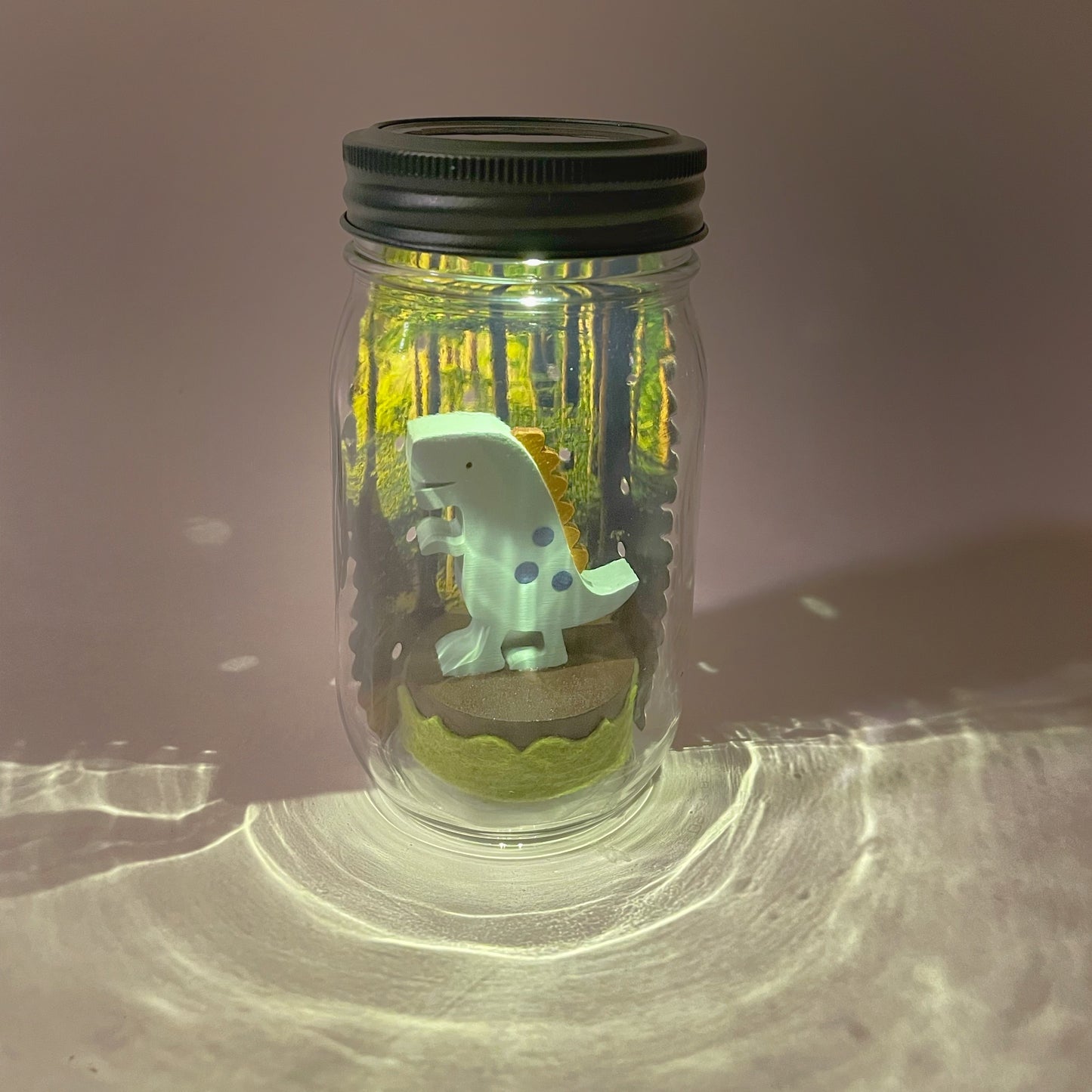 dinosaur mason jar solar light - Tree by Kerri Lee