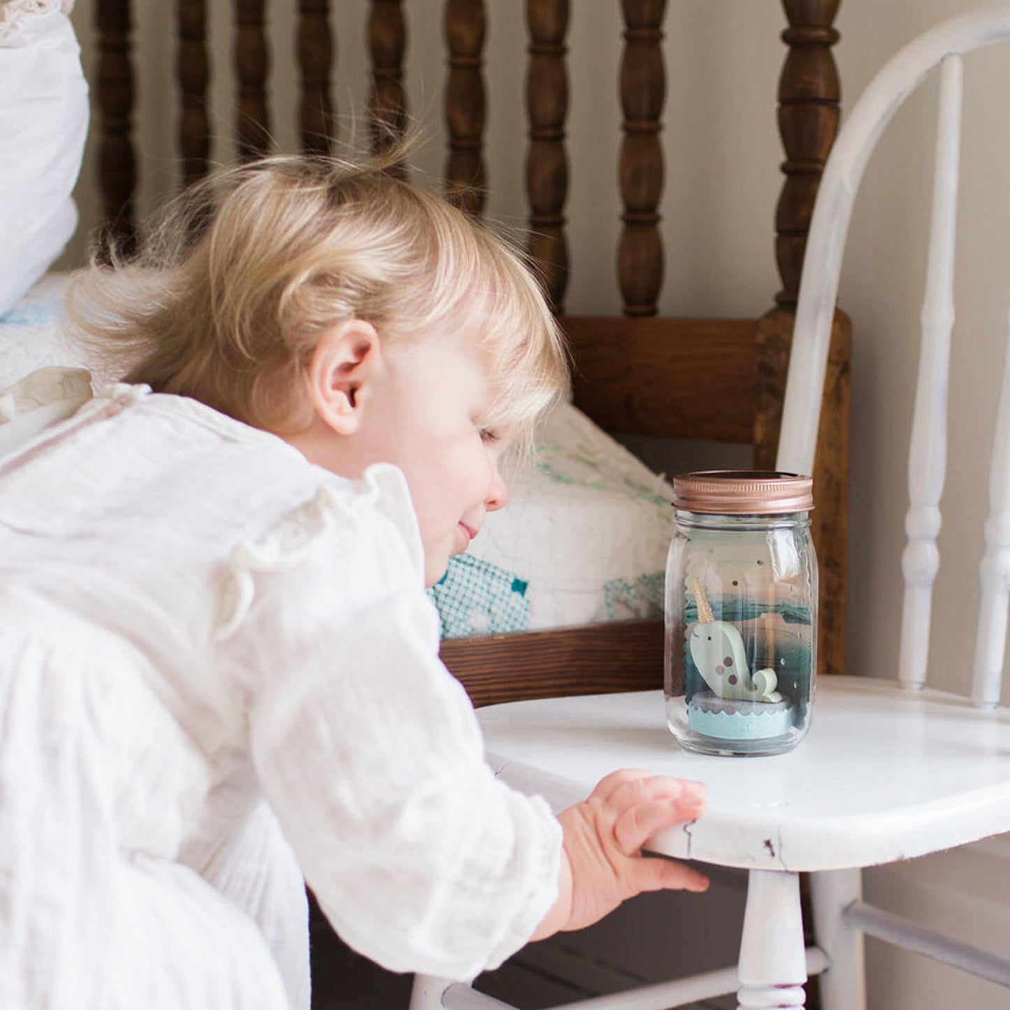 narwhal mason jar solar light - Tree by Kerri Lee