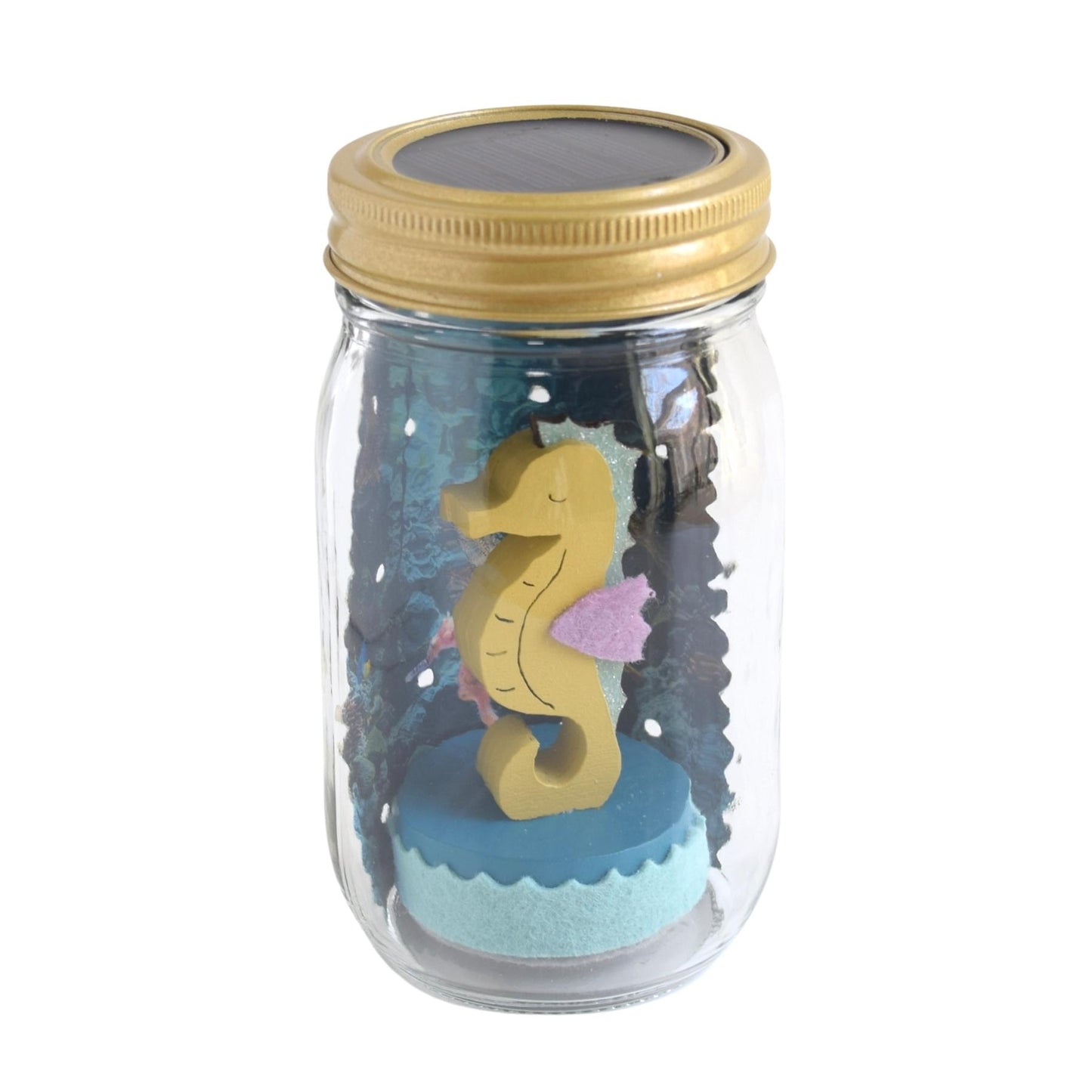 seahorse mason jar solar light - Tree by Kerri Lee
