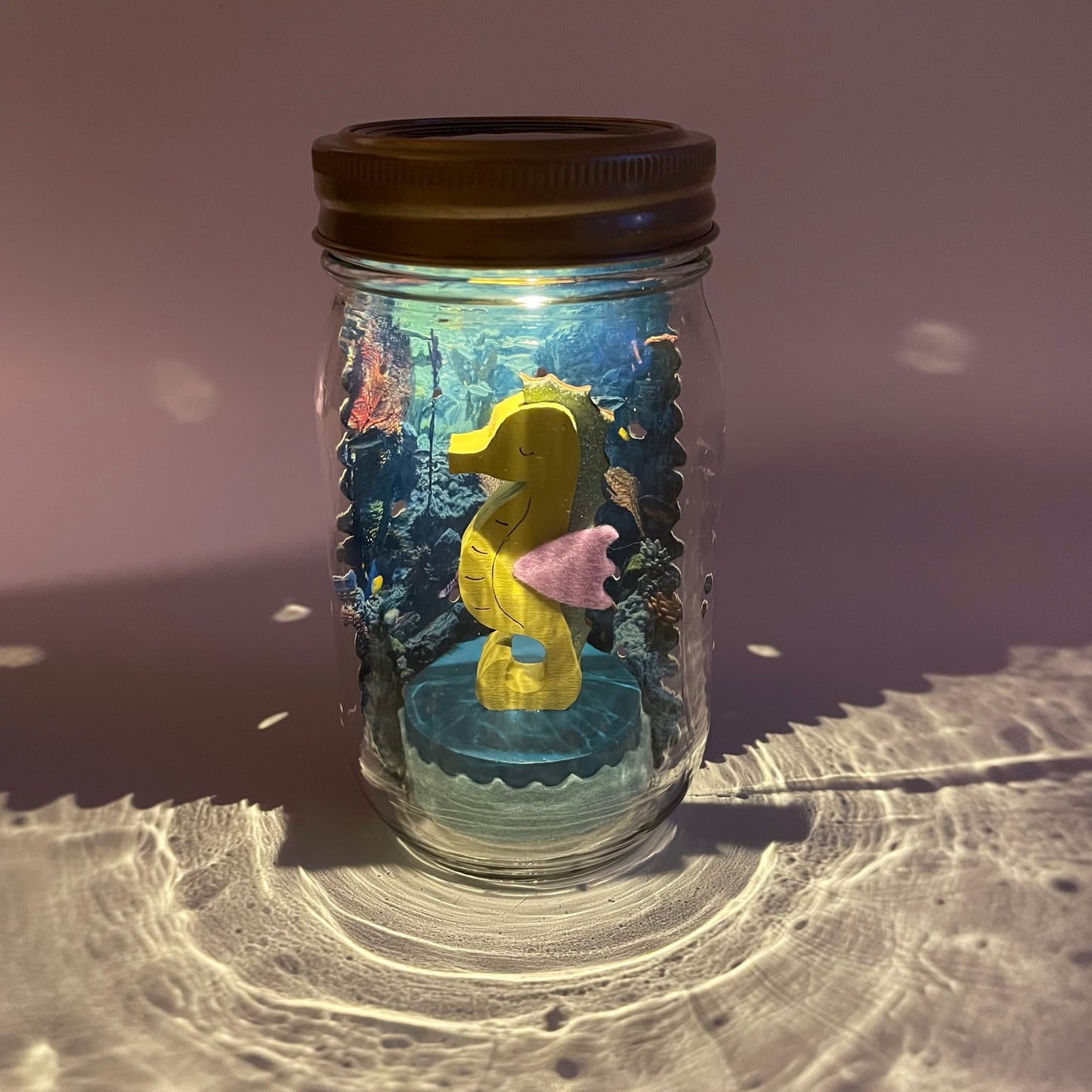 seahorse mason jar solar light - Tree by Kerri Lee