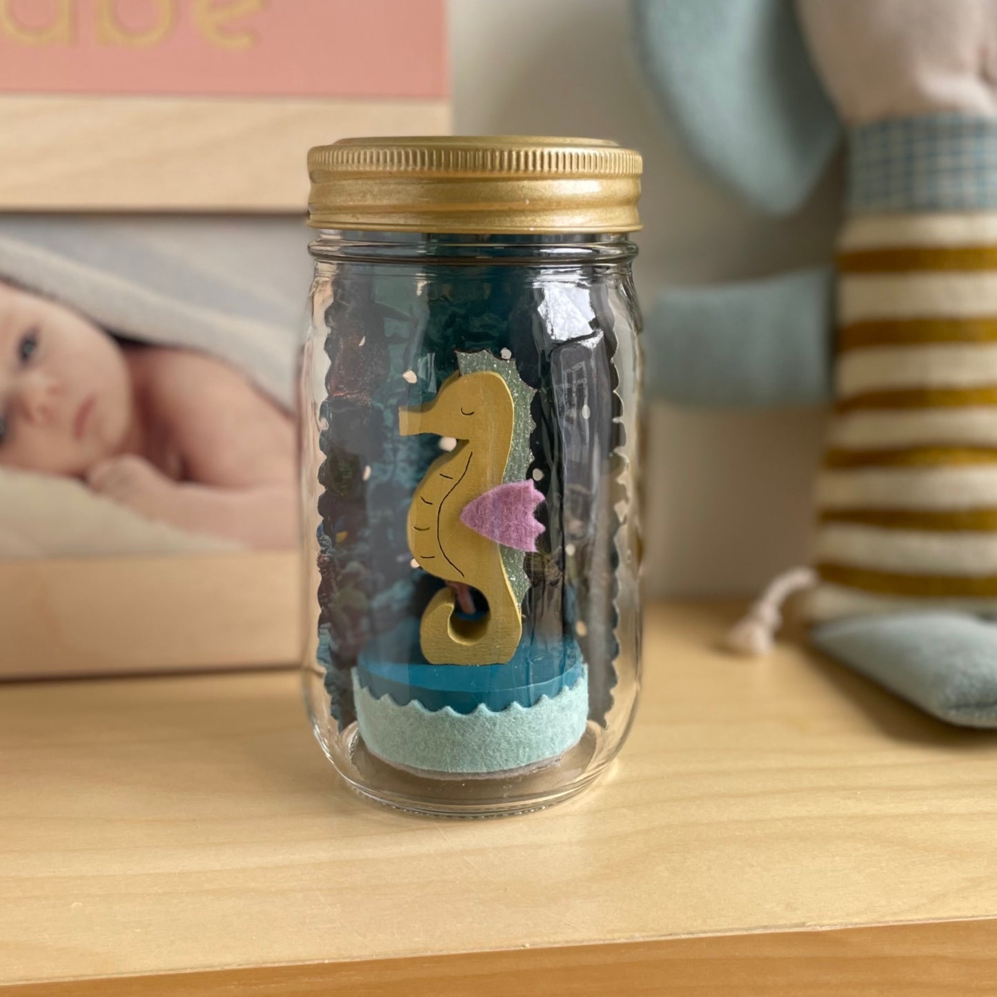 seahorse mason jar solar light - Tree by Kerri Lee