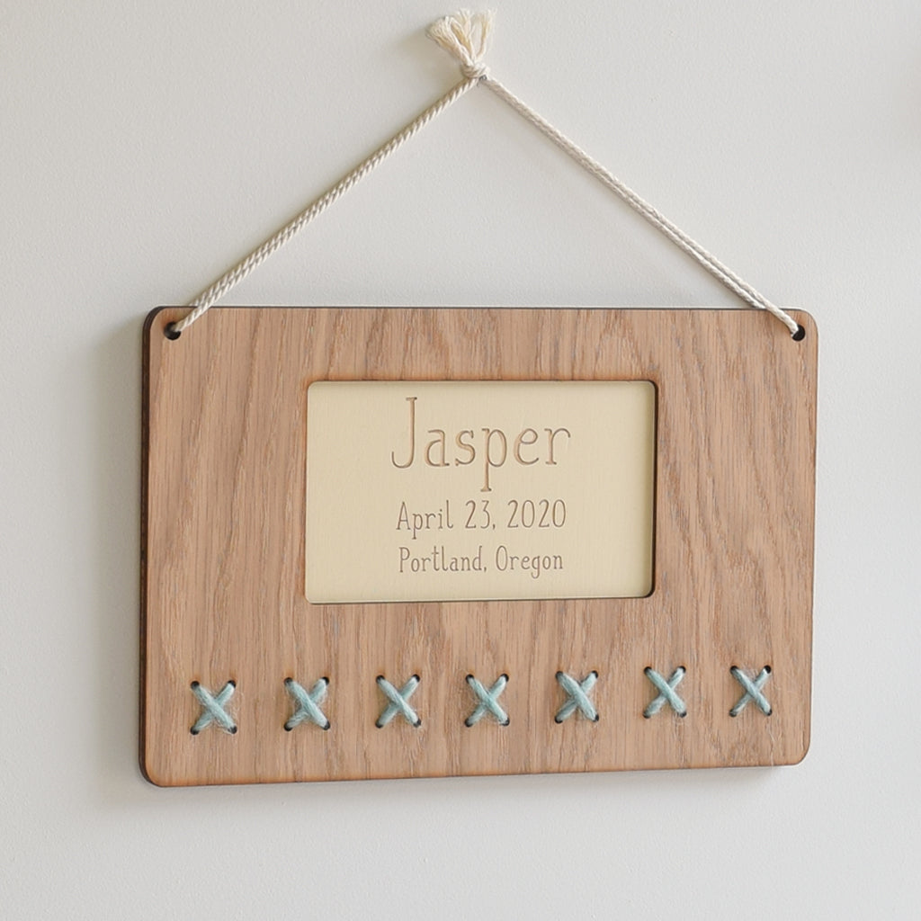 personalized wood & wool name art - Tree by Kerri Lee