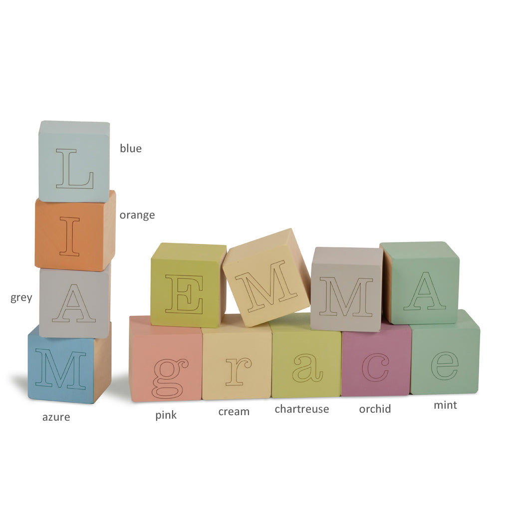 custom letter blocks (9 colors) - Tree by Kerri Lee