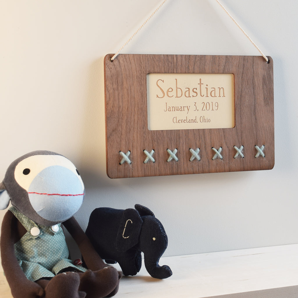 personalized wood & wool name art - Tree by Kerri Lee