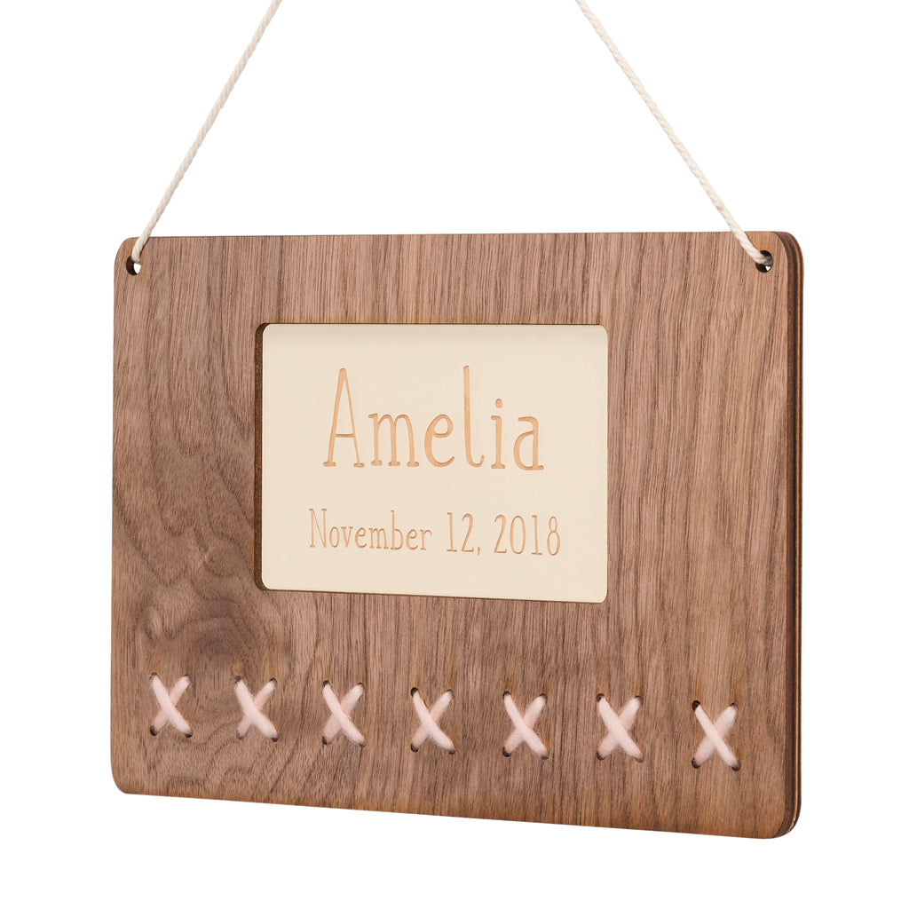 personalized wood & wool name art - Tree by Kerri Lee