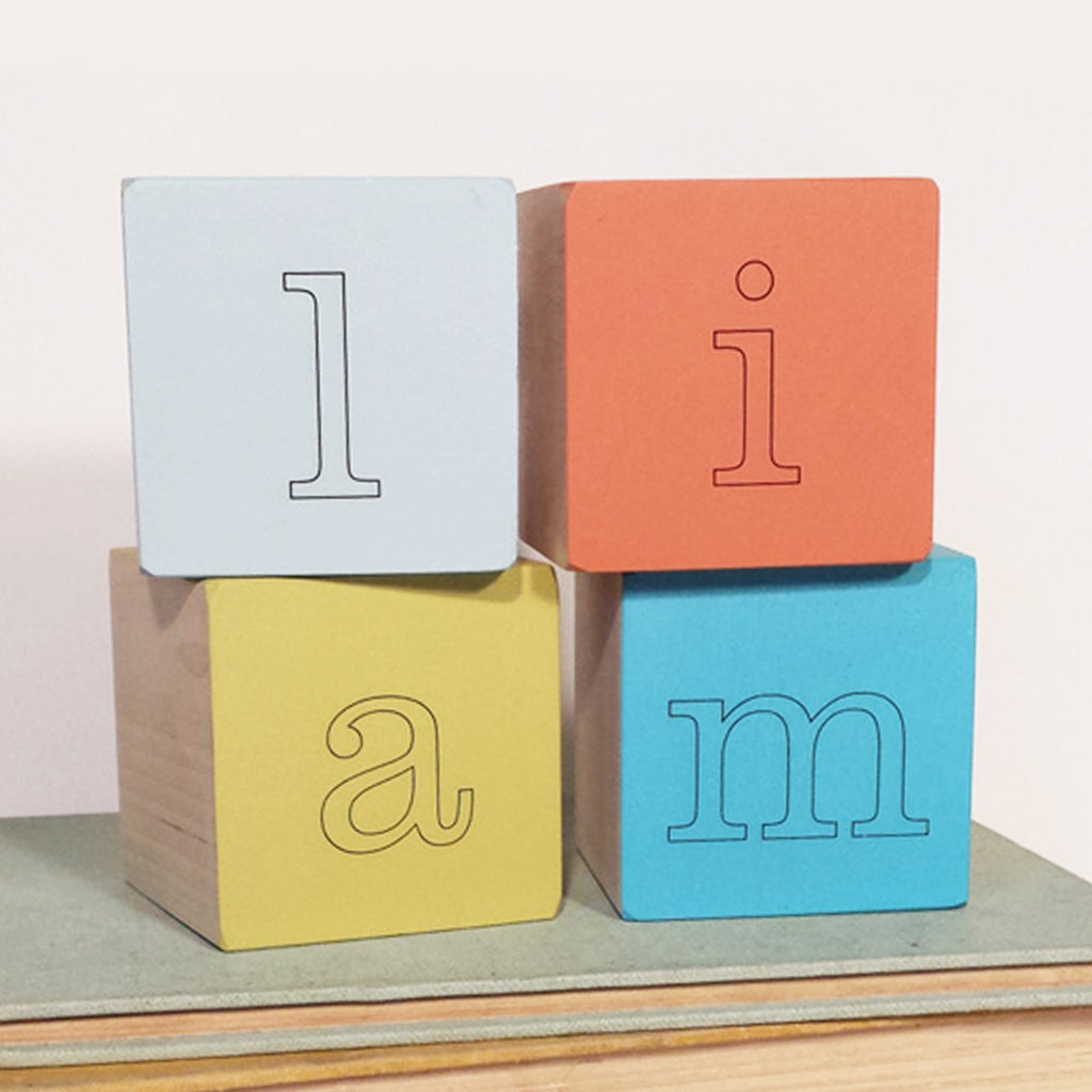 custom letter blocks (9 colors) - Tree by Kerri Lee