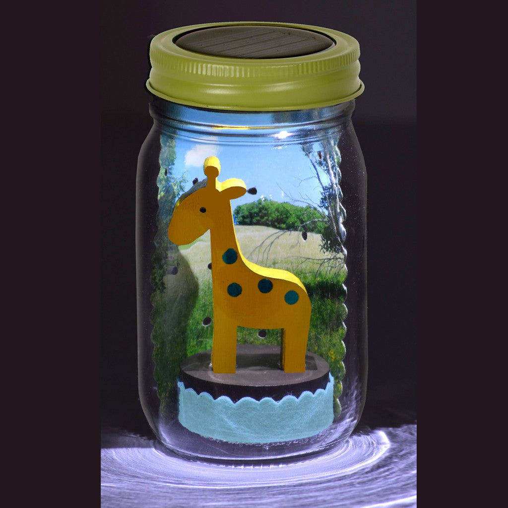giraffe mason jar solar light - Tree by Kerri Lee