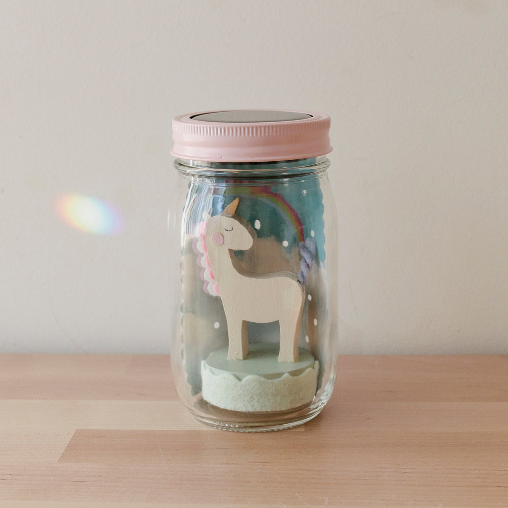 unicorn mason jar solar light - Tree by Kerri Lee