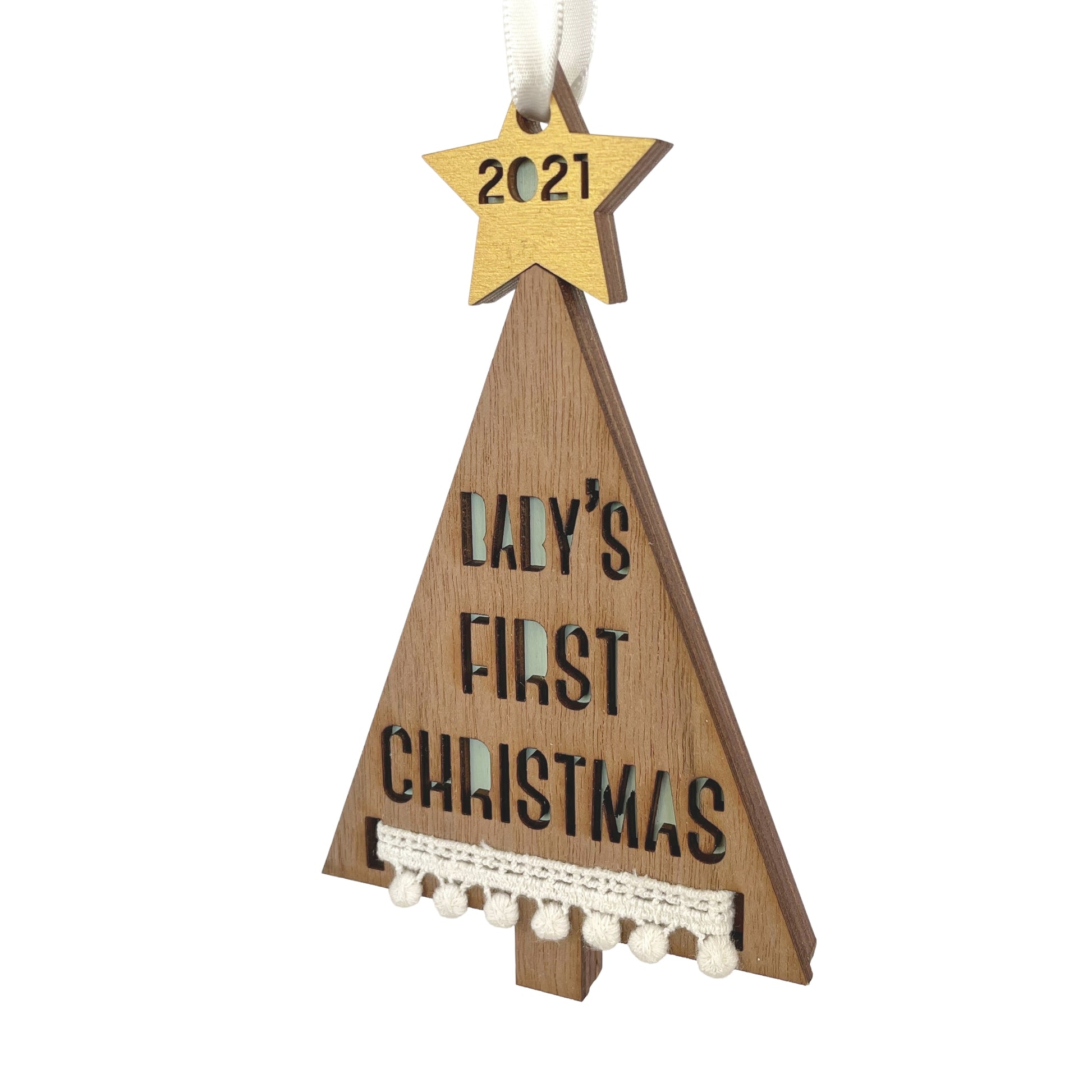 Baby's First Christmas Tree Ornament - Tree by Kerri Lee